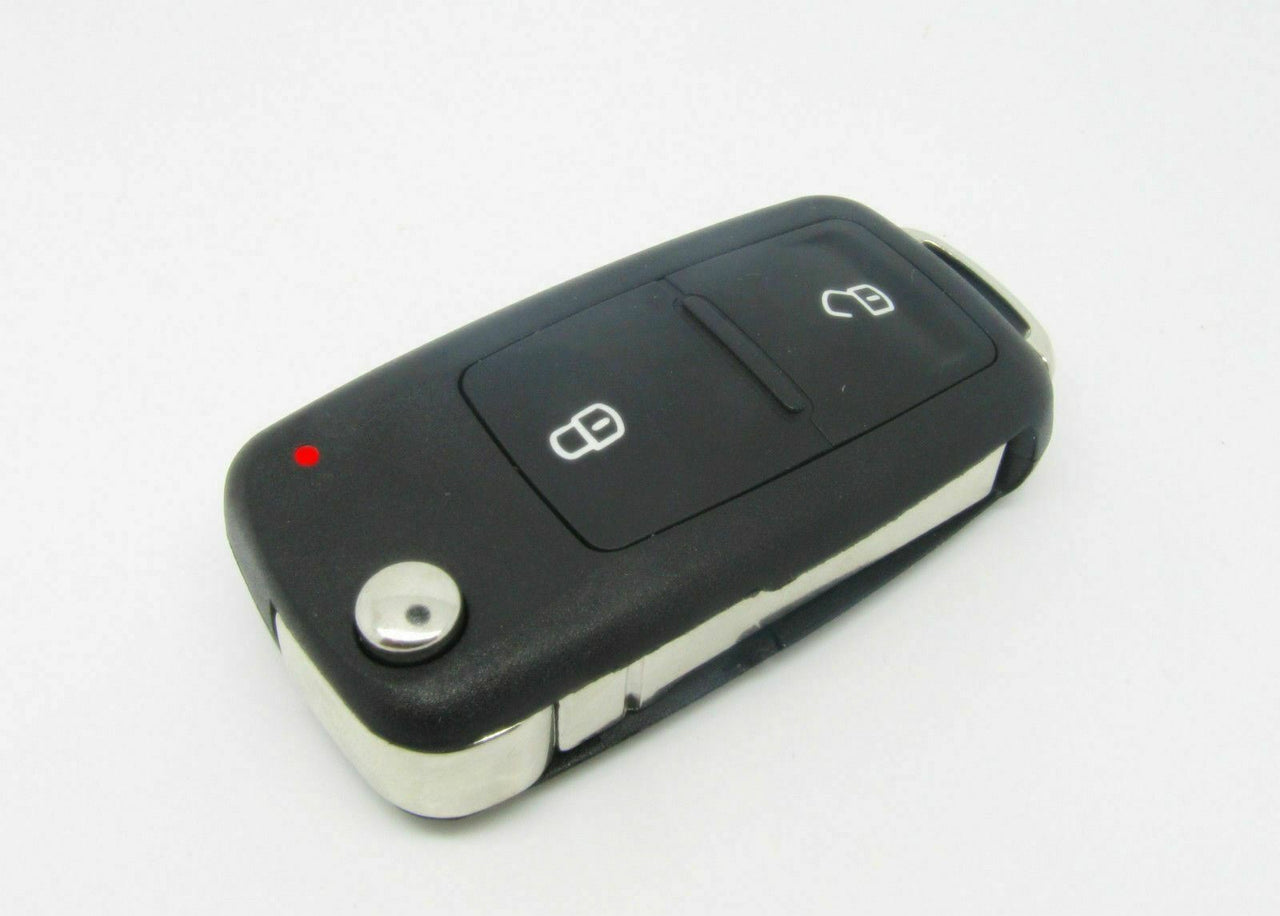 Fits VW Volkswagen Transporter T5 Amarok Polo 2 Button Car Key Fob Case