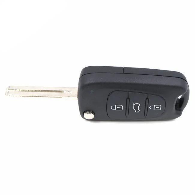 For Hyundai i20 ix35 Elantra 433MHz ID46 TOY40 3 Button Remote Car Key Fob