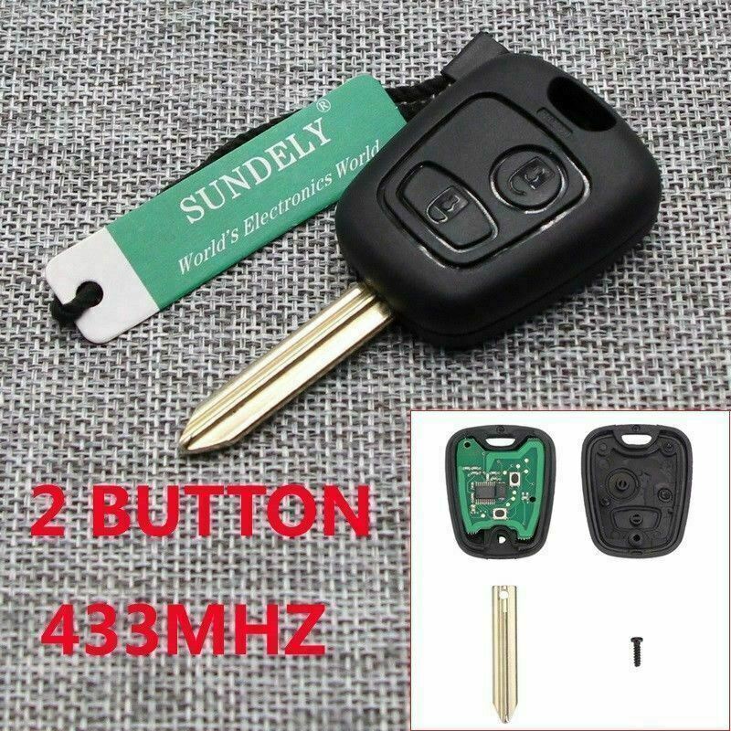 Fits Citroen Saxo Picasso Xsara Berlingo 433MHz ID46 SX9 2 Button Car Key Fob