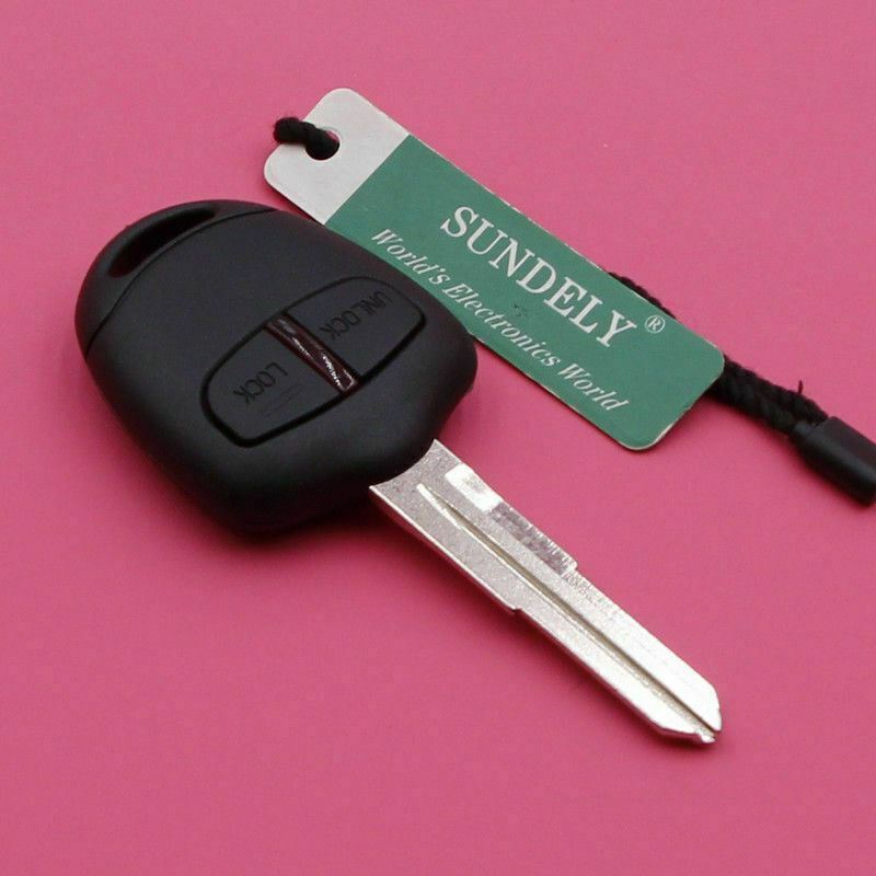 Fits Mitsubishi Outlander L200 Shogun Lancer 2 Button 433MHz Car Key Fob