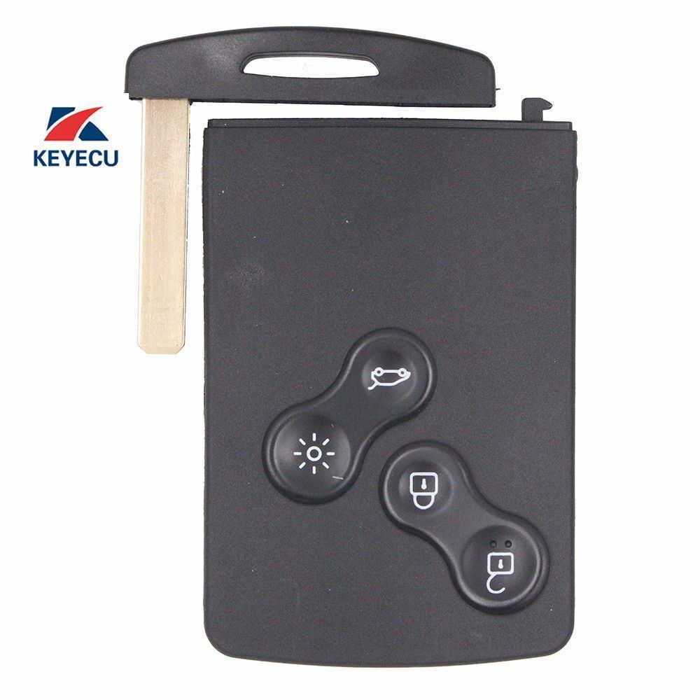 Fits Renault Koleos Megane Scenic 2009-2014 4 Button 433MHZ PCF7952 Car Key Fob