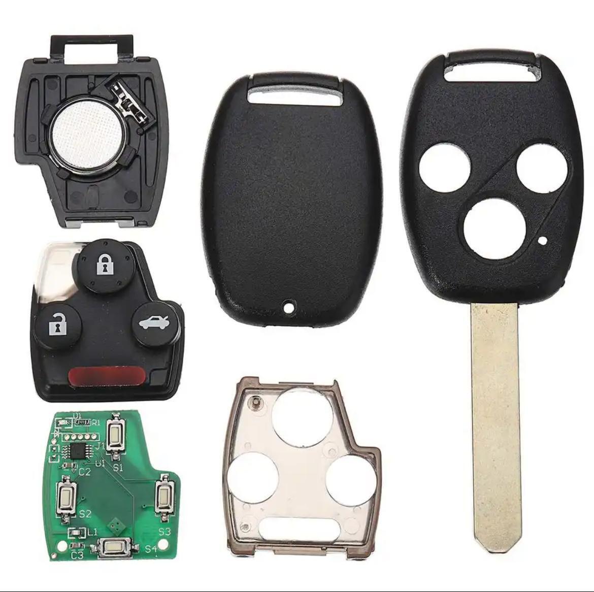 Fits Honda Accord Civic CR-V 433Mhz ID48 3 Button Car Key Fob