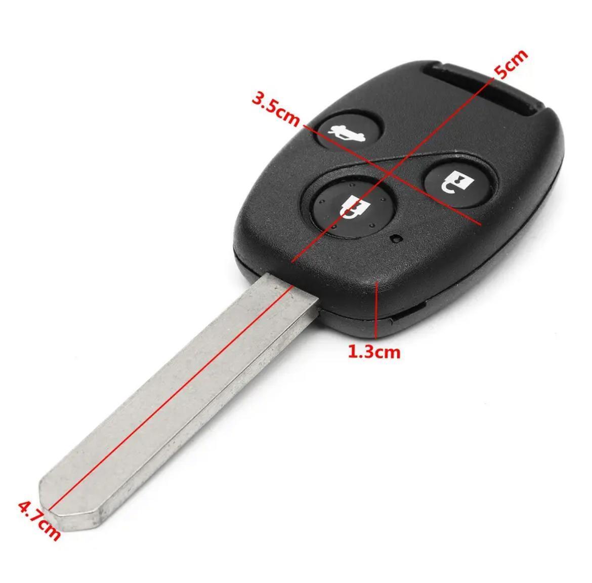 Fits Honda Accord Civic CR-V 433Mhz ID48 3 Button Car Key Fob