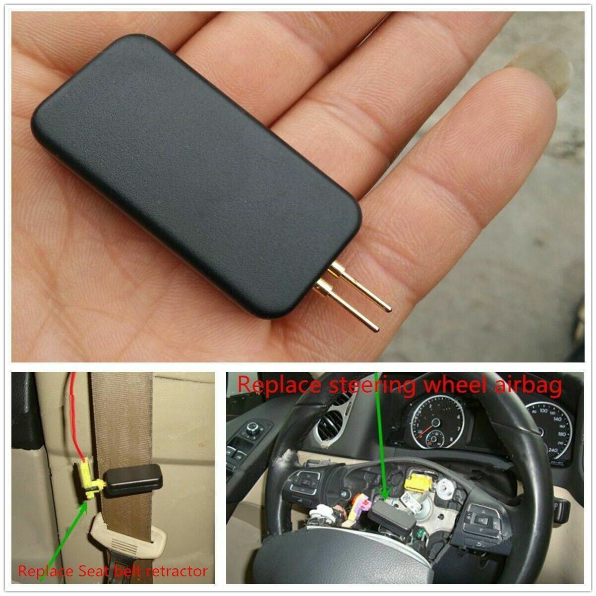 Car SRS Airbag Emulator Simulator Resistor Bypass Kit Fault Finding Diagnostic