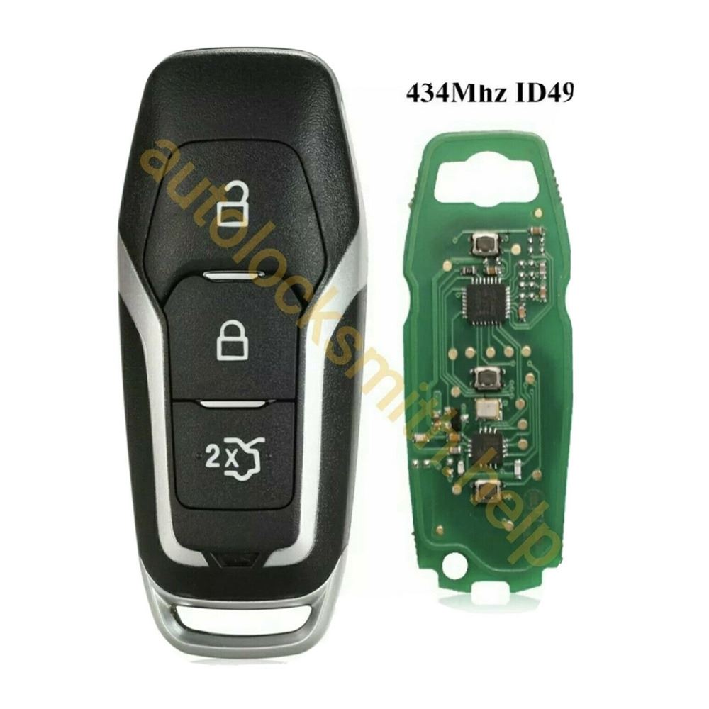 Fits Ford Edge Mondeo S-Max 434Mhz ID49 3 Button Car Key Fob