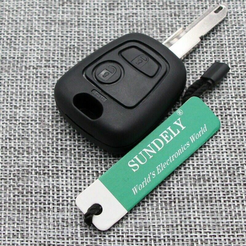 Fits Peugeot 206 2 Button 433MHz ID46 Car Key Fob