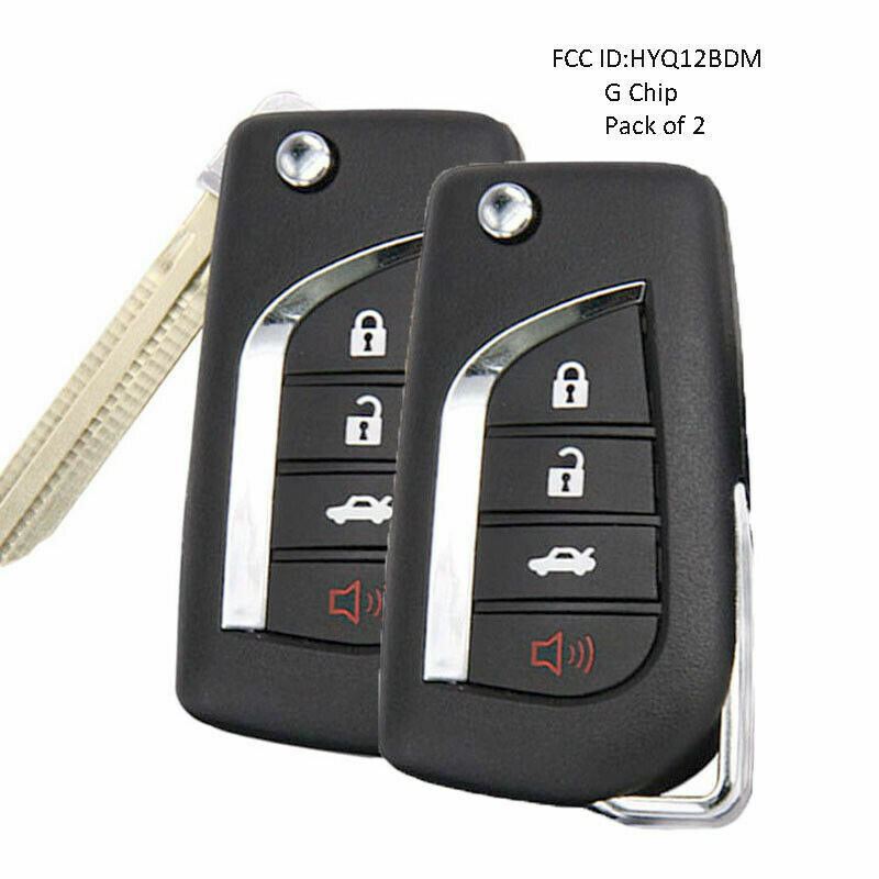 Fits Toyota Prius 2013-2016 HYQ12BDM 2 1Button 314MHz G Upgraded Key Fob - 2 PCS