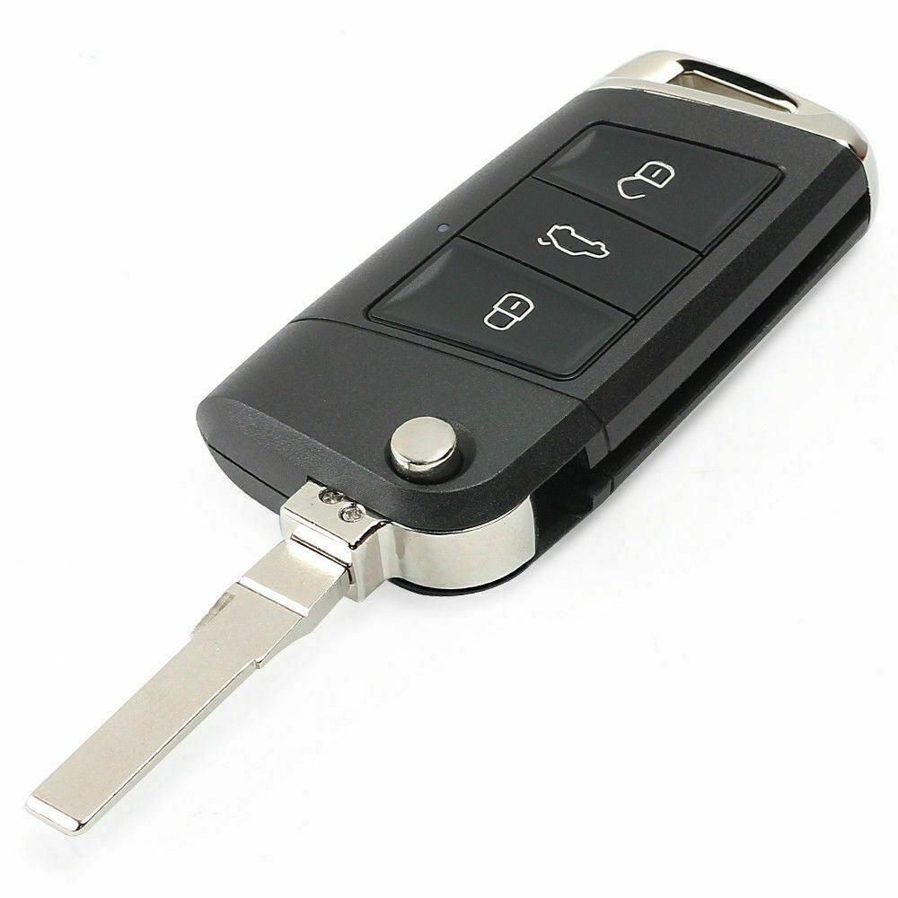 Fits Volkswagen Seat Skoda 3 Button Modified Golf 7 Remote Car Key Fob