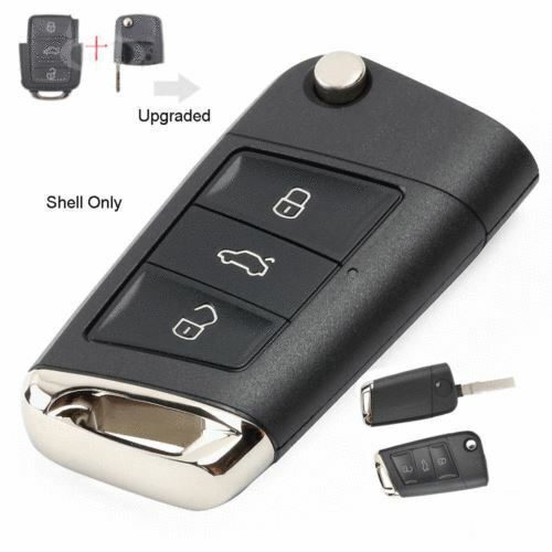 Fits Volkswagen Seat Skoda 3 Button Modified Golf 7 Remote Car Key Fob