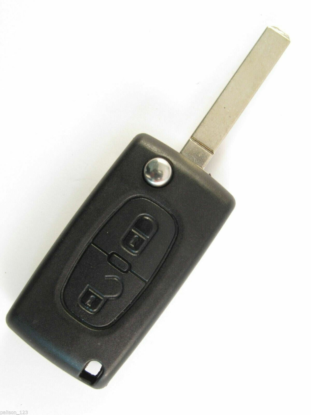 PEUGEOT 207 307 308 (SW) REMOTE KEY FOB CASE BATTERY CLIP + UNCUT GROOVED BLADE