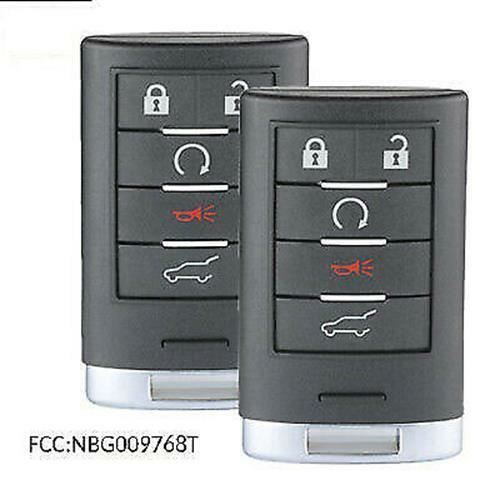 Fits Cadillac SRX ATS XTS NBG009768T 2010-2015 Smart Proximity Car Key Fob 2PCs