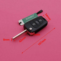 Thumbnail for Fits  Hyundai i30 ix35 433MHz ID46 3 Button Flip Folding Remote Car Key Fob