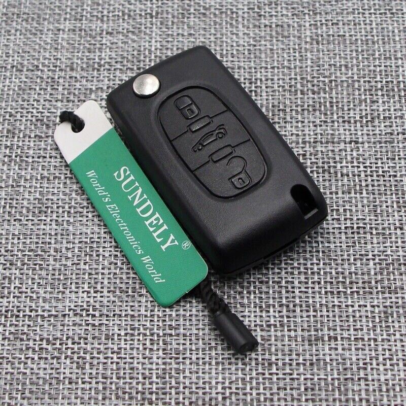 Fits Peugeot Citroen 433MHZ ID46 Chip 3 Buttons Remote Locking Key Fob Case