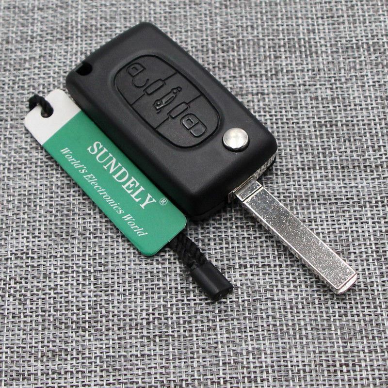 Fits Peugeot Citroen 433MHZ ID46 Chip 3 Buttons Remote Locking Key Fob Case