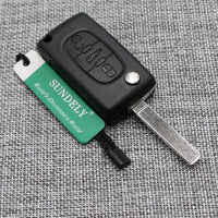 Thumbnail for Fits Peugeot Citroen 433MHZ ID46 Chip 3 Buttons Remote Locking Key Fob Case