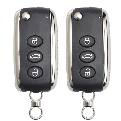 Fits Bentley Flying Spur 3 Button Remote Key Shell Case Fob