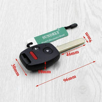 Thumbnail for Fits Honda Pilot 2005-08 CWTWB1U545 2+1 Button 433Mhz Remote Car Key Fob