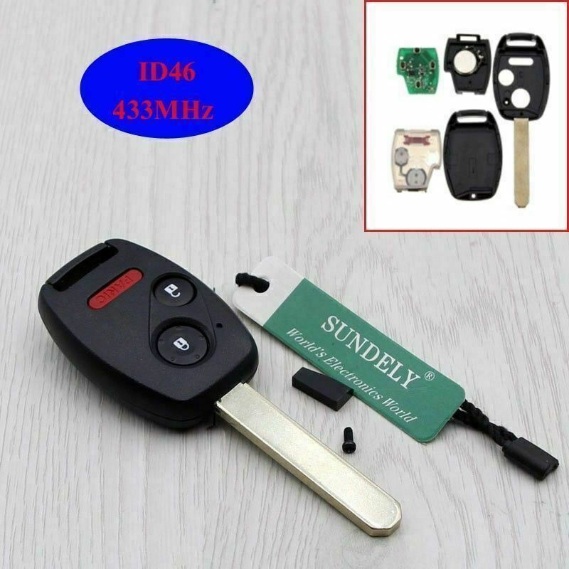 Fits Honda Pilot 2005-08 CWTWB1U545 2+1 Button 433Mhz Remote Car Key Fob