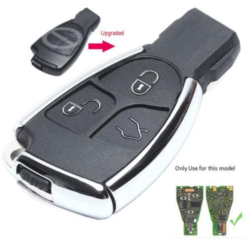 Fits Mercedes-Benz CLS C E S Modified 3 Button Smart Remote Key Shell Case Fob