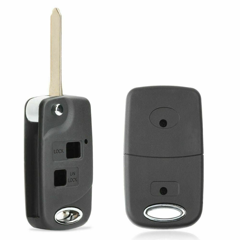 Fits Toyota Aygo Repair Refurbishment Kit 2 Button Remote Car Key Fob