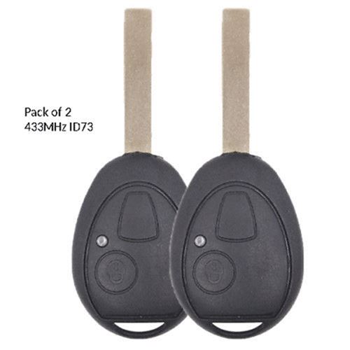 Fits BMW Mini Copper 2002-2005 433Mhz PCF7930 Car Remote Key Fob - 2PCS