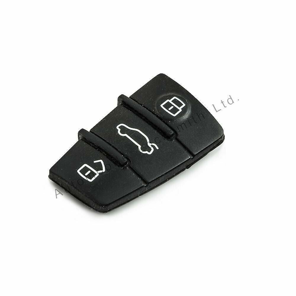 For Audi 3 Button Remote Key Fob Rubber Button Pad TT A3 S3 A4 S4 For Repair