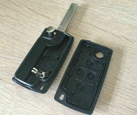 Thumbnail for Fits PEUGEOT 1007 CITROEN C8 4 Button Remote Key Shell Case VA2 Blade No Grove