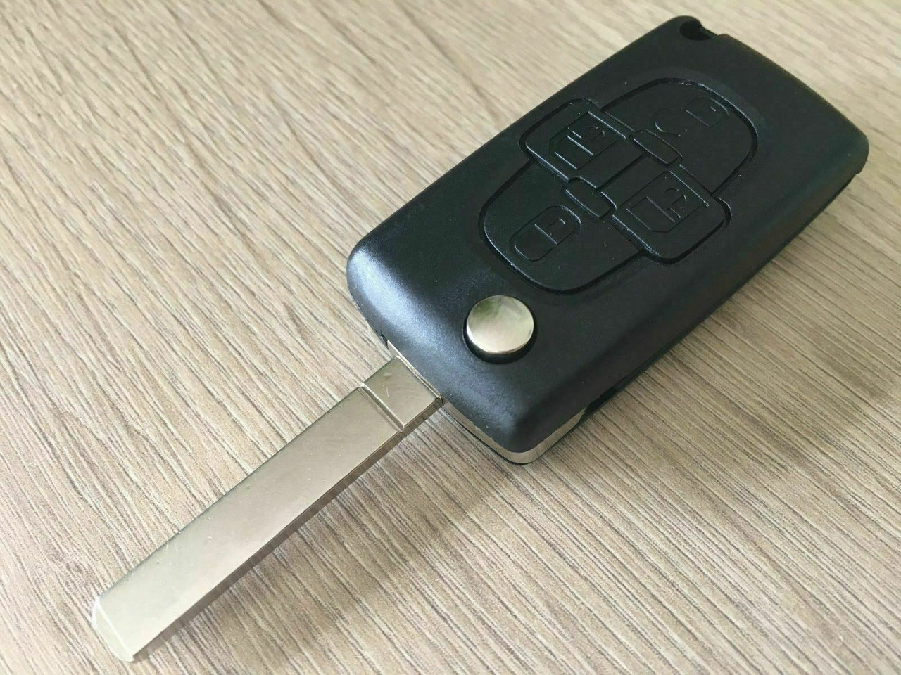 Fits PEUGEOT 1007 CITROEN C8 4 Button Remote Key Shell Case VA2 Blade No Grove