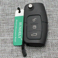 Thumbnail for Fits Ford Focus Fiesta Galaxy 433Mhz 4D63 3 Button Folding Remote Key Fob