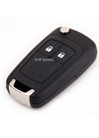 Thumbnail for FIts Chevrolet Cruze 2 Button Flip Key Fob Case & Uncut Blade Fob