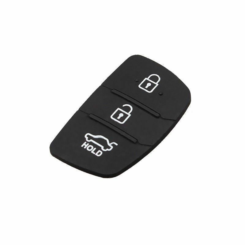 For Hyundai ix20 ix30 ix35 ix45 3 Button Rubber Key Pad - 2PCS