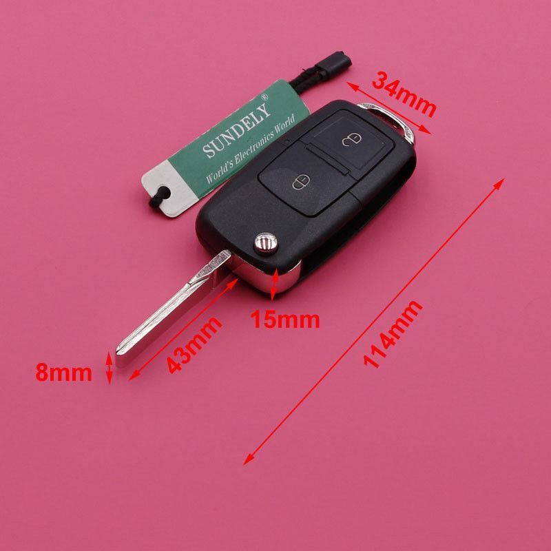 Fits Skoda Volkswagen Seat 1J0 959 753 AG 433MHz 2 Button ID48 Car Key Fob