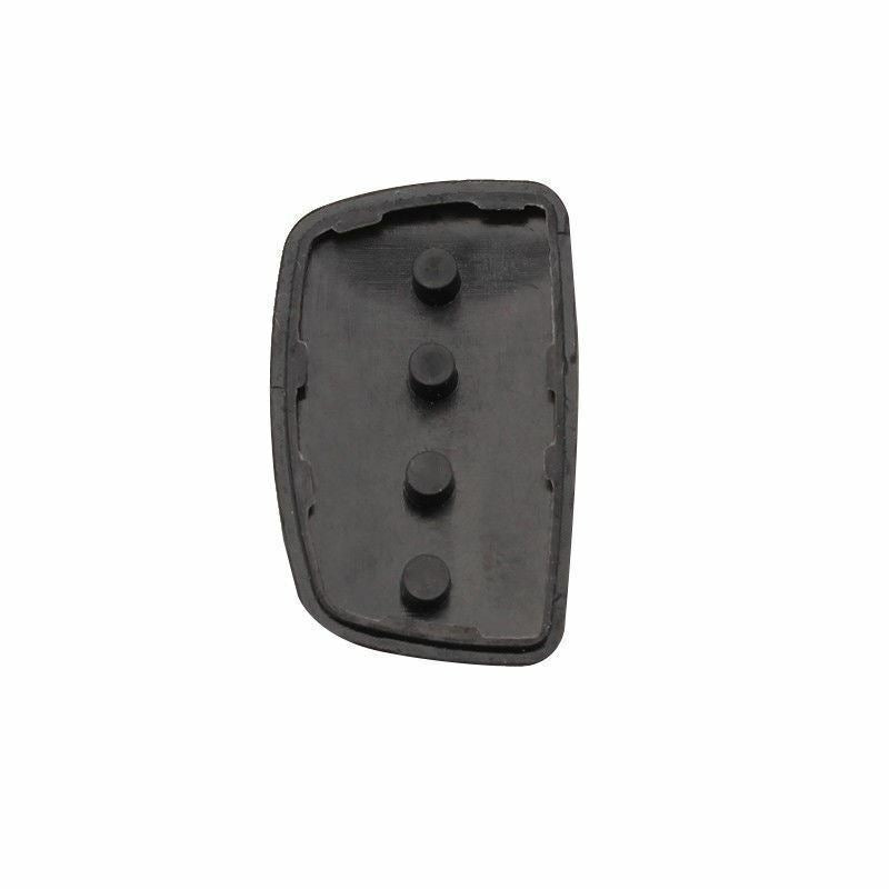 Fits Hyundai Black 4 Button Remote Key Shell Case Cover Replacement Rubber Pad