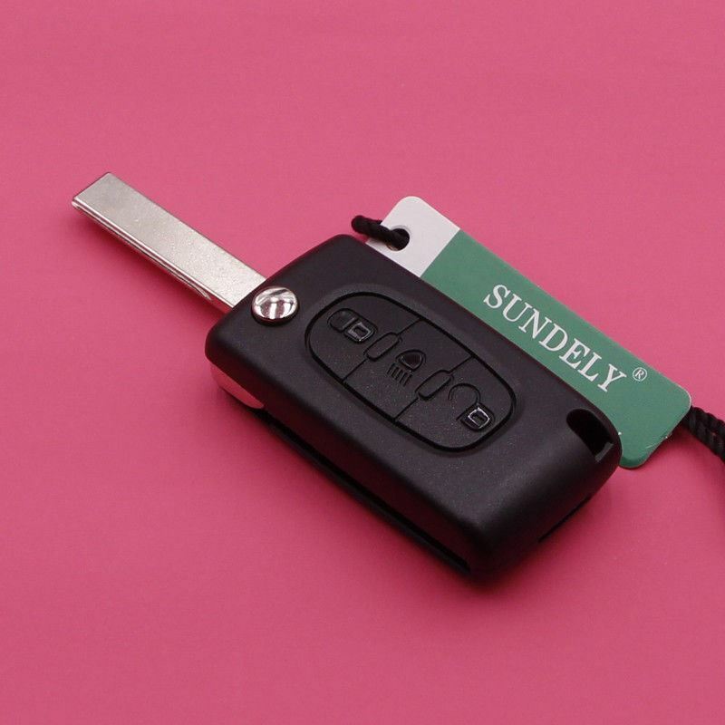 Fits Citroen C3 C2 C5 C4 HU83 434MHz PCF7941 3 Button Uncut Blade Remote Key Fob