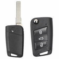 Thumbnail for Fits VW Phaeton Touareg Golf VII Style 3 Button Car Key Fob