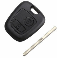 Thumbnail for Fits Peugeot 107 207 307 407 2 Buttons Remote Car Key Fob Groove Blade HU83