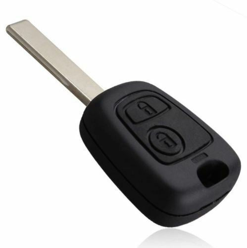 Fits Peugeot 107 207 307 407 2 Buttons Remote Car Key Fob Groove Blade HU83