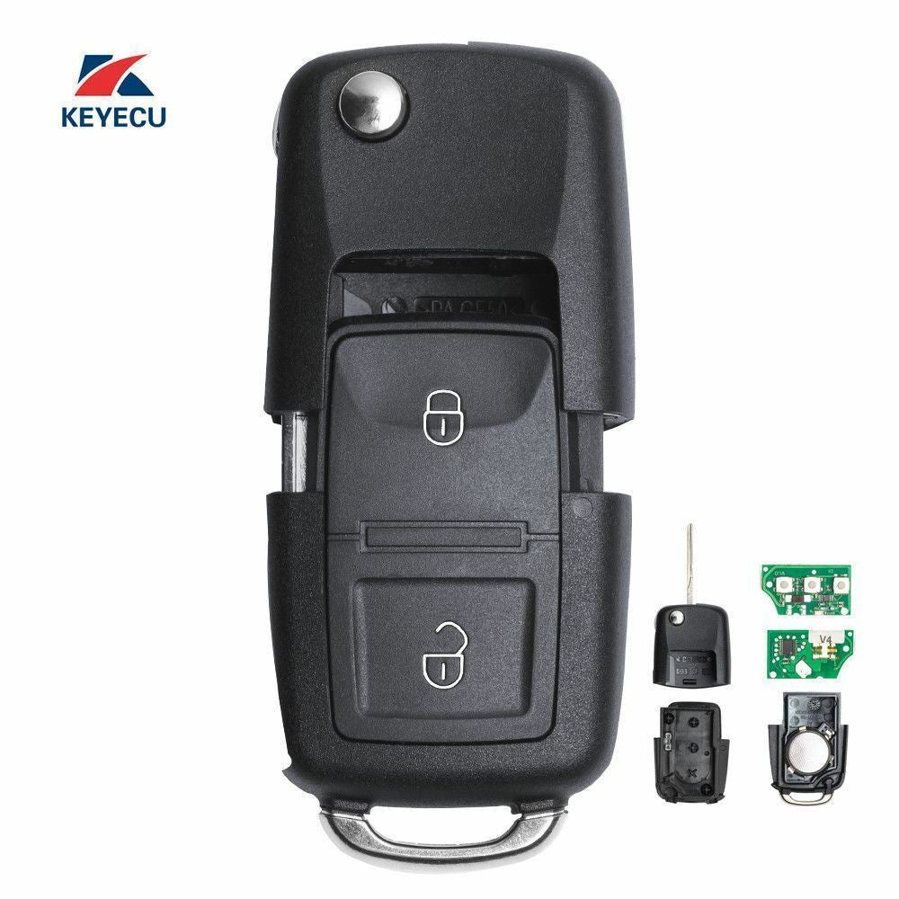 Fits VW Sharan 2004 2008 7M3959753 433MHz ID48 2 Button Remote Car Key Fob