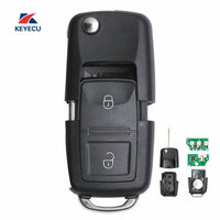 Thumbnail for Fits VW Sharan 2004 2008 7M3959753 433MHz ID48 2 Button Remote Car Key Fob