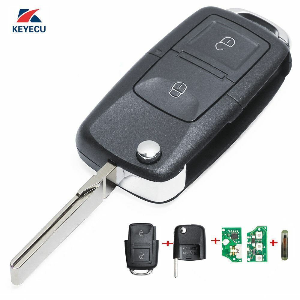 Fits VW Sharan 2004 2008 7M3959753 433MHz ID48 2 Button Remote Car Key Fob