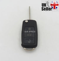 Thumbnail for Fits SEAT LEON IBIZA TOLEDO 3 Button Flip Key With Blank HAA Blade