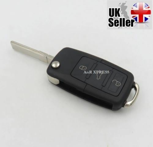 Fits SEAT LEON IBIZA TOLEDO 3 Button Flip Key With Blank HAA Blade