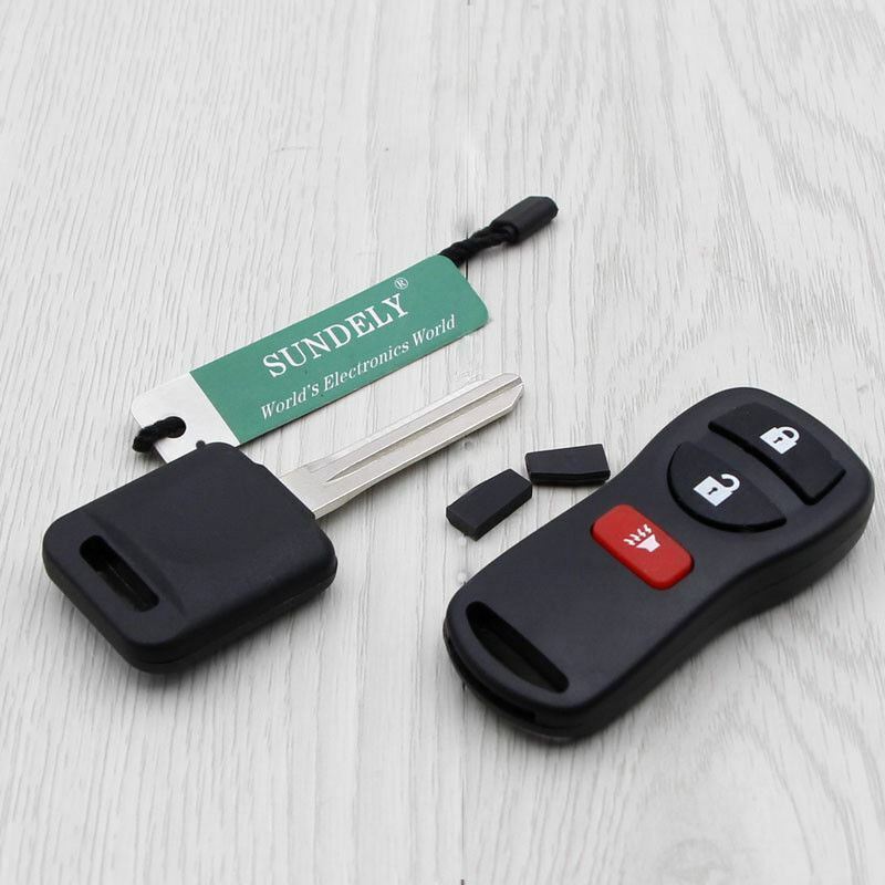 Fits Nissan KBRASTU15 46 Transponder Chip Key 315MHZ 3 Button Remote Car Key Fob