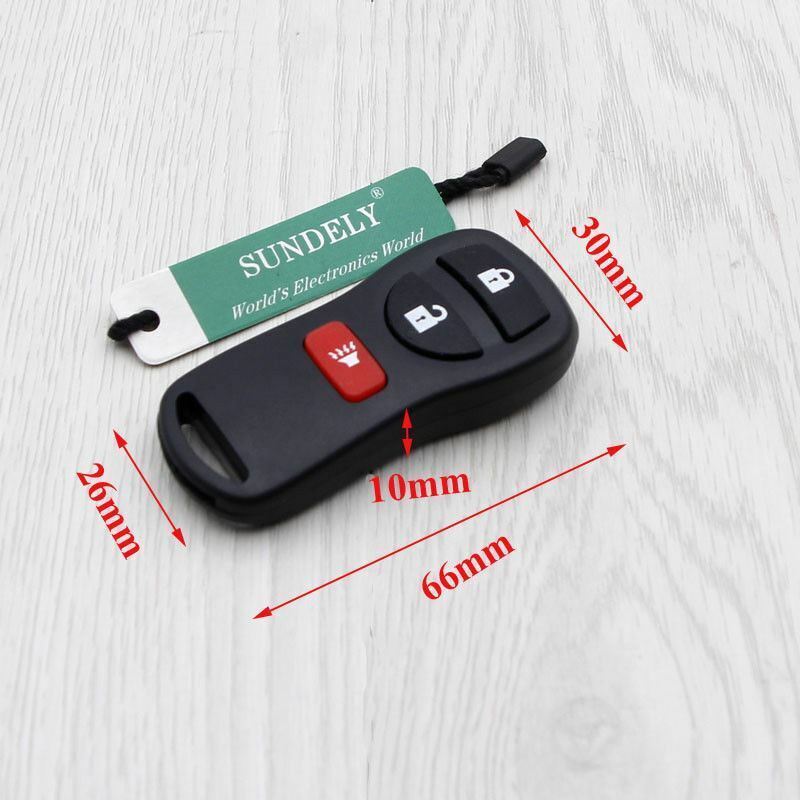 Fits Nissan KBRASTU15 46 Transponder Chip Key 315MHZ 3 Button Remote Car Key Fob