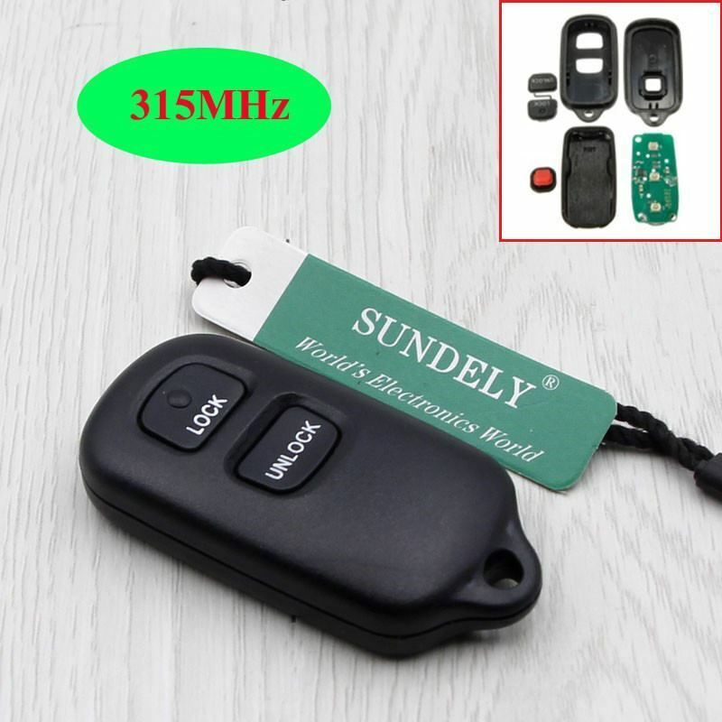 Fits Compatible with HYQ12BAN, HYQ12BBX  2+1 Buttons Keyless Car Remote Key Fob