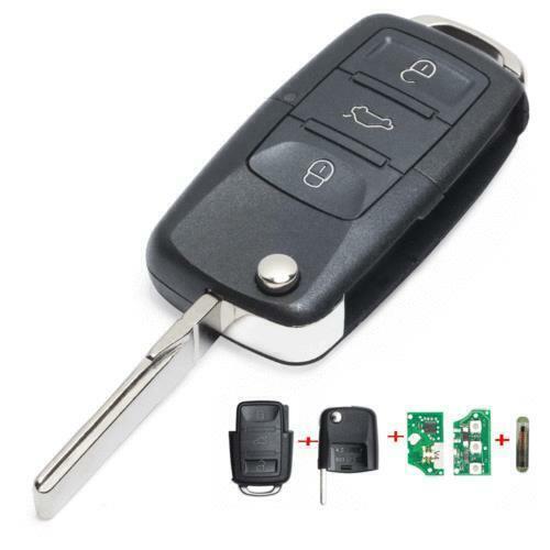 Fits VW Beetle BORA 02-05 3 Button ID48 1J0959753AH Car Key Fob