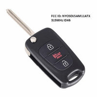 Thumbnail for Fits Kia Soul NYOSEKSAM11ATX 2010-2013 315MHz ID46 Car Full Key Fob