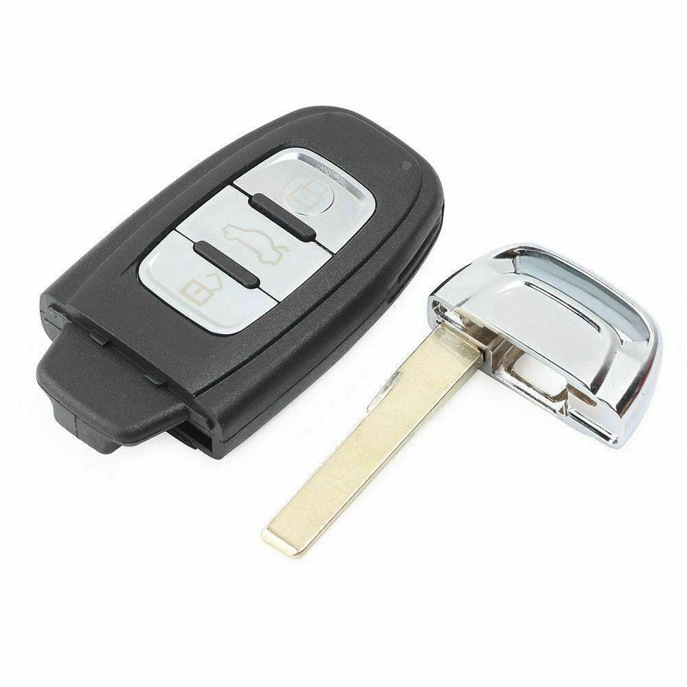 Fits Audi A3 A4 A5 A6 Q5 Q8 S4 S5 3 Button Car Key Fob Shell Case