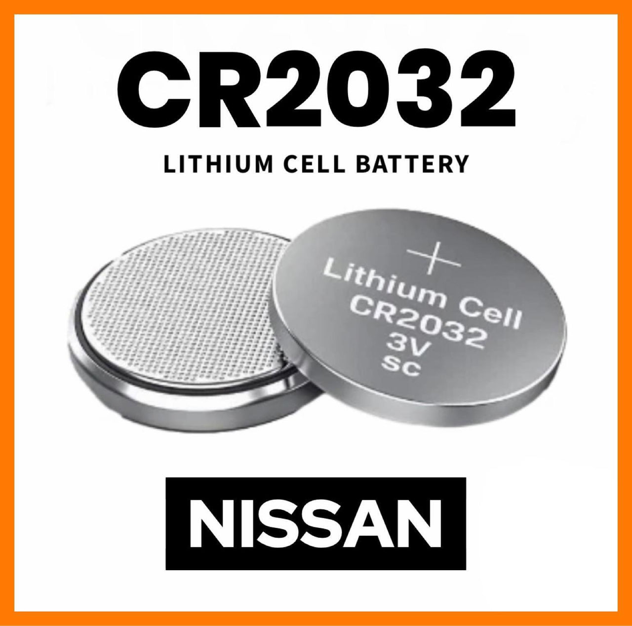 Car Key Fob CR2032 Battery Fits Nissan Qashqai Juke Leaf Mirca Navarna X2