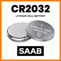 Thumbnail for Car Key Fob CR2032 Battery Fits Saab Remote 9-3 9-5 9-7 - X2